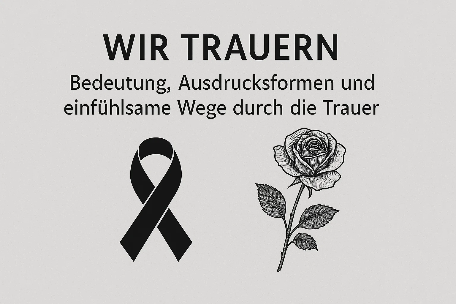 Wir trauern – Bedeutung, Ausdrucksformen und einfühlsame Wege durch die Trauer