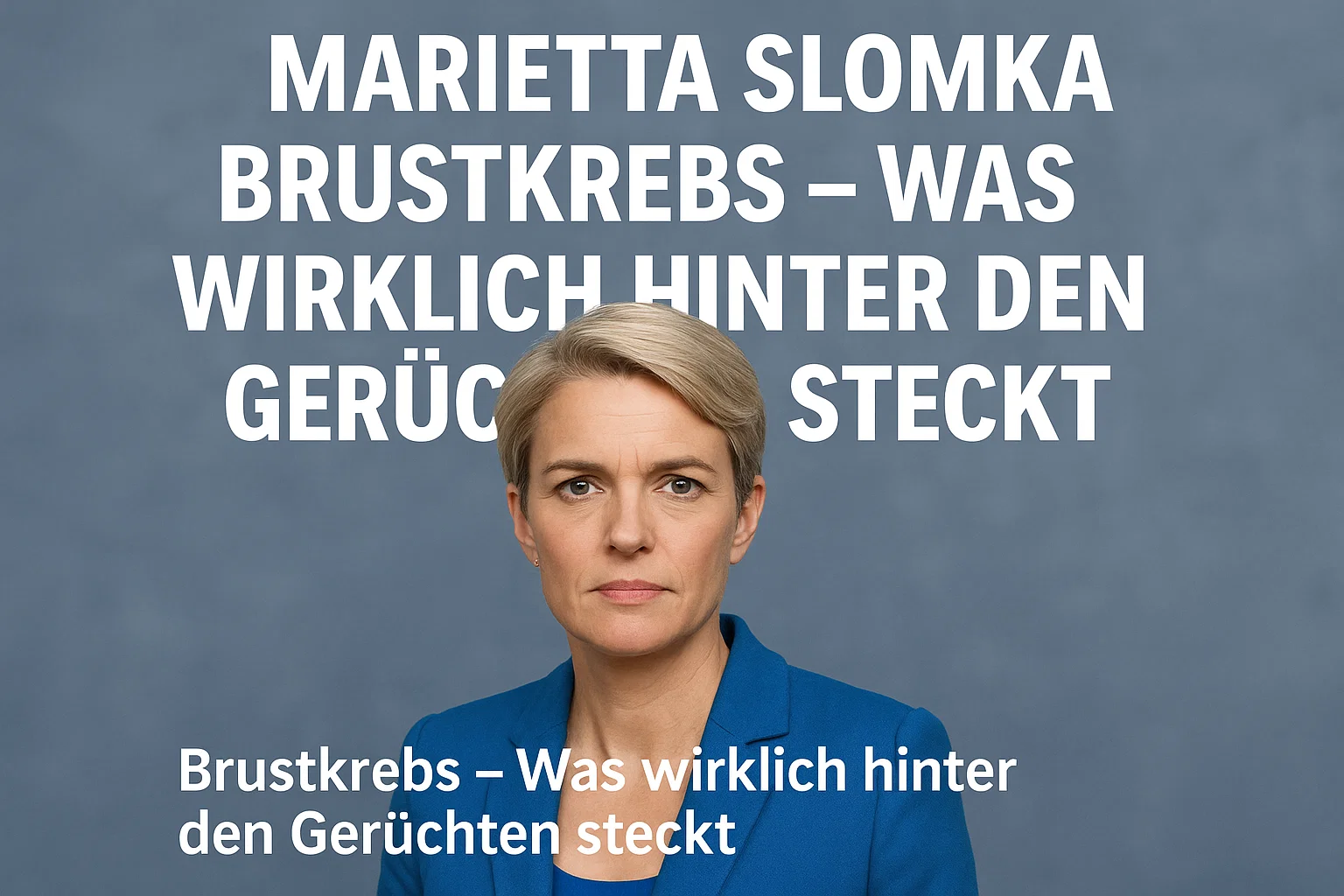 Marietta Slomka Brustkrebs – Was wirklich hinter den Gerüchten steckt