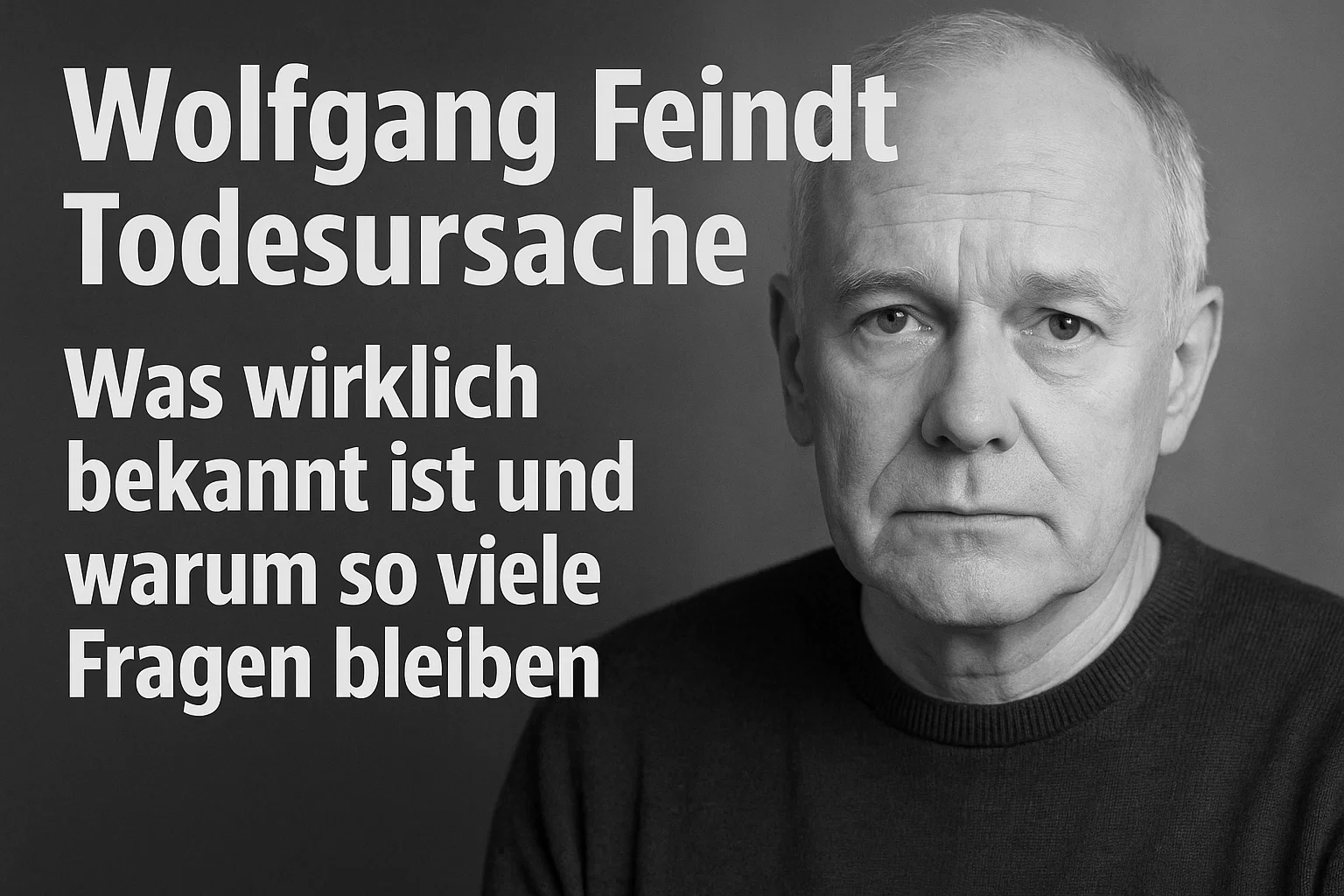 Wolfgang Feindt Todesursache – Was wirklich bekannt ist und warum so viele Fragen bleiben