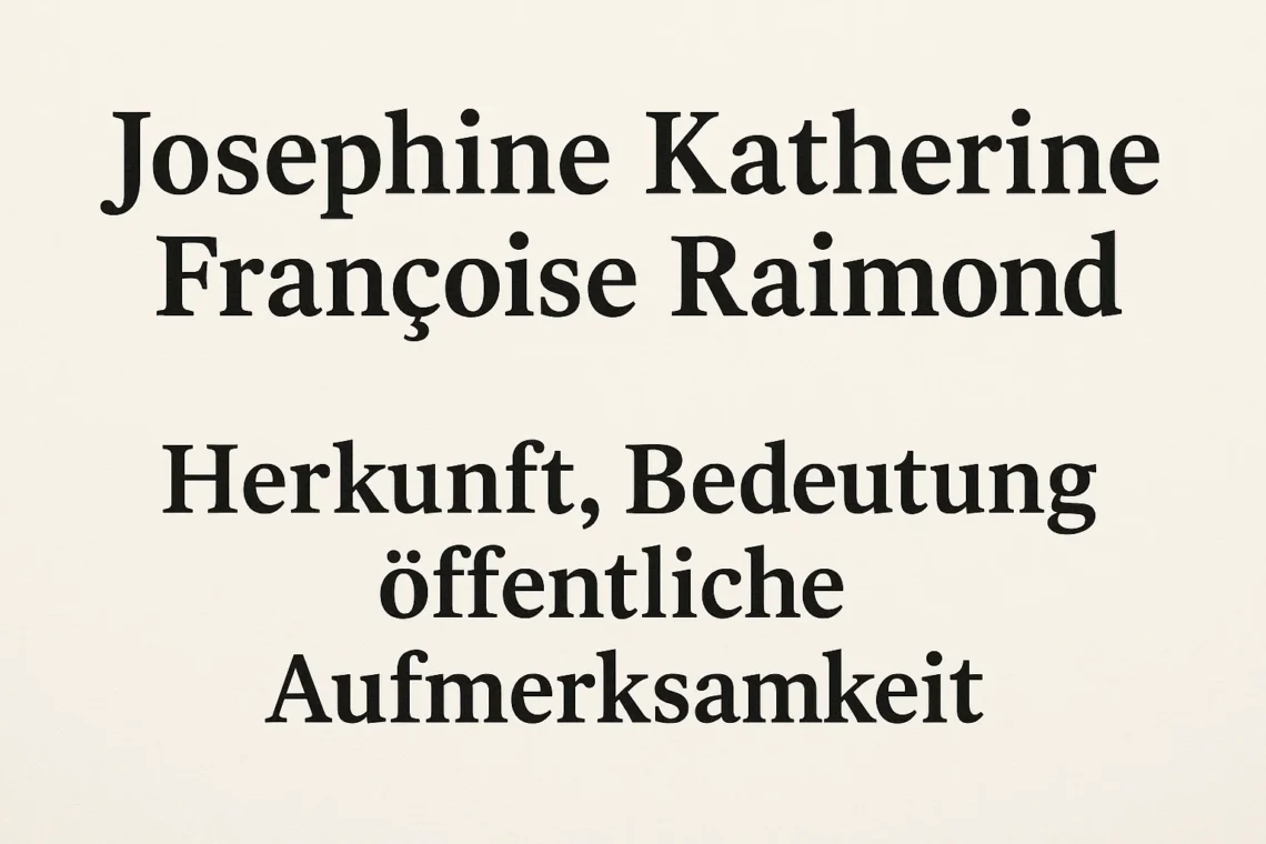 josephine katherine francoise raimond
