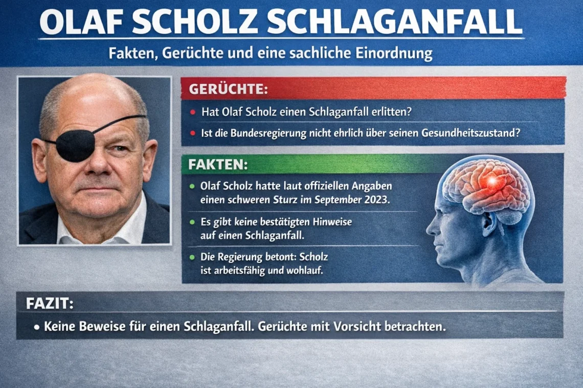 Olaf Scholz Schlaganfall
